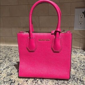 Michael Kors Pink Saffiano Leather Satchel